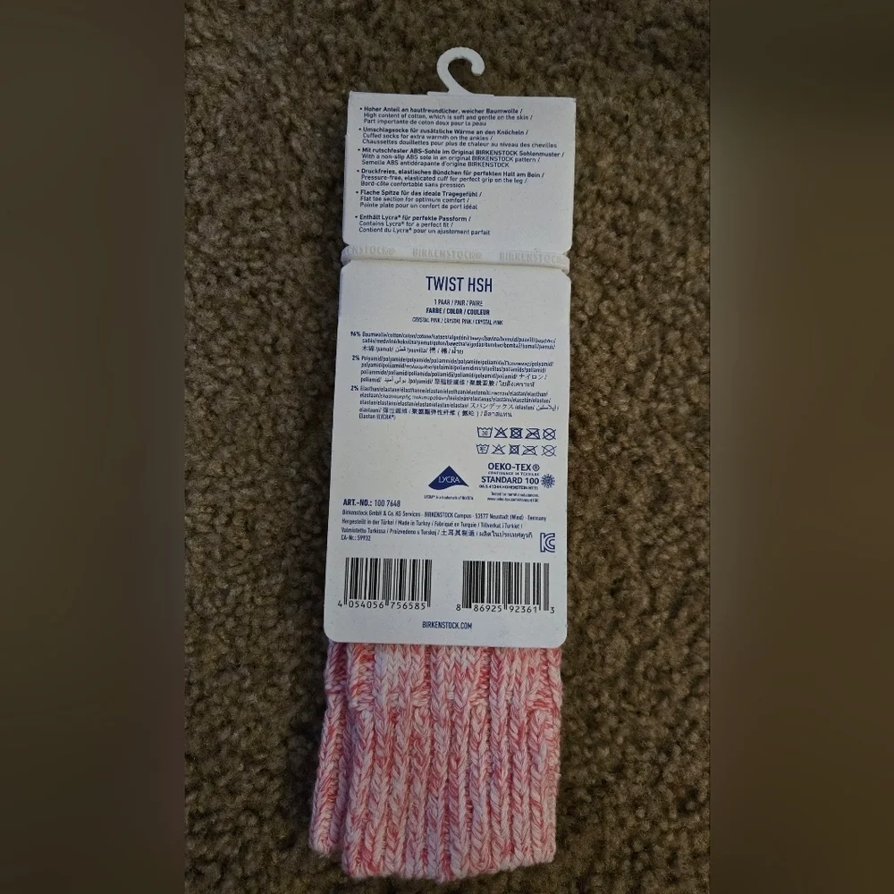 New Girls Birkenstock Pink ABS Socks